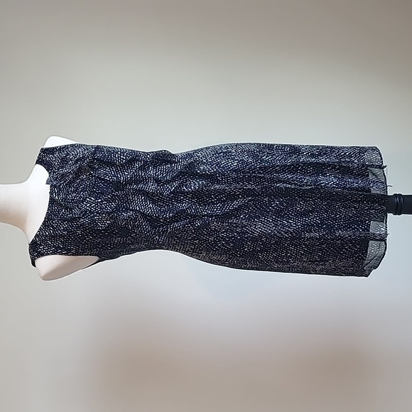 Ann Taylor 100% Silk Chiffon Black Ruffle Midi Dress, size 6 - Picture 9 of 9